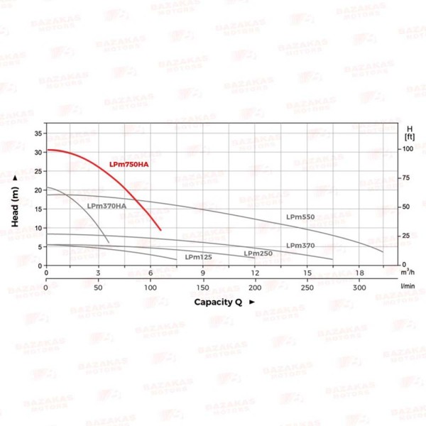 Πιεστικό Συγκρότημα Ζεστού Νερού LPm750HA 1Hp LEO (01D41)