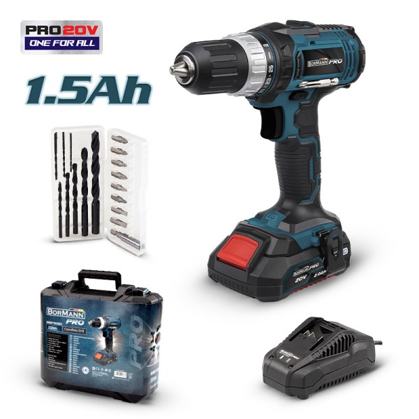 Δραπανοκατσάβιδο Μπαταρίας 20V 1.5Ah BBP3000 Bormann Pro (027683)
