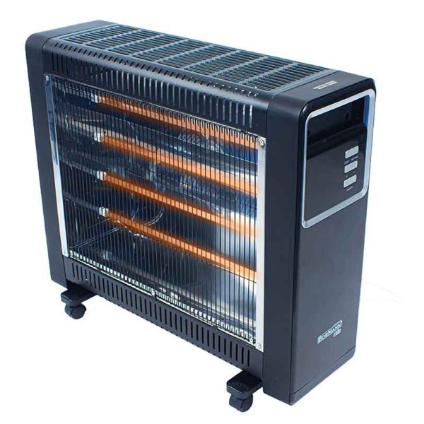 Θερμάστρα Χαλαζία Δαπέδου 2200W - 4 Λάμπες με Οθόνη LCD και Τηλεχειριστήριο Titanium BEH7300 Bormann Elite (030409)