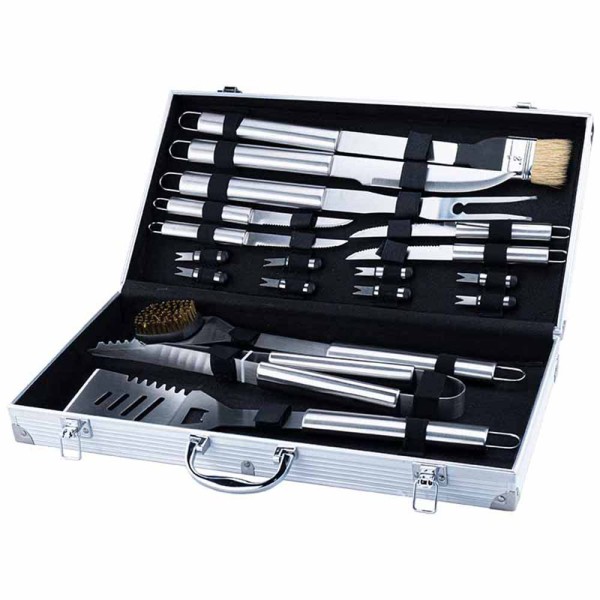 Εργαλεία BBQ Σετ 16τμχ Inox Βαλίτσα BBQ1015 Bormann Elite (033349)