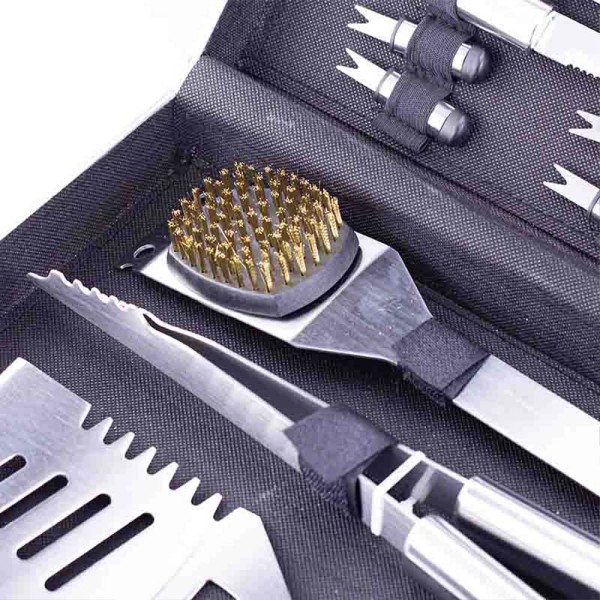 Εργαλεία BBQ Σετ 16τμχ Inox Βαλίτσα BBQ1015 Bormann Elite (033349)