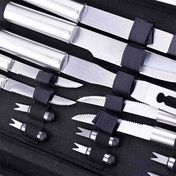 Εργαλεία BBQ Σετ 16τμχ Inox Βαλίτσα BBQ1015 Bormann Elite (033349)