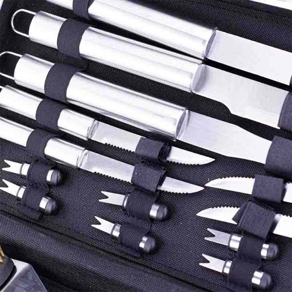 Εργαλεία BBQ Σετ 16τμχ Inox Βαλίτσα BBQ1015 Bormann Elite (033349)