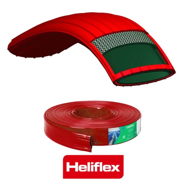 Μάνικα Ποτίσματος Heliflex Agroflat H Κόκκινη 3