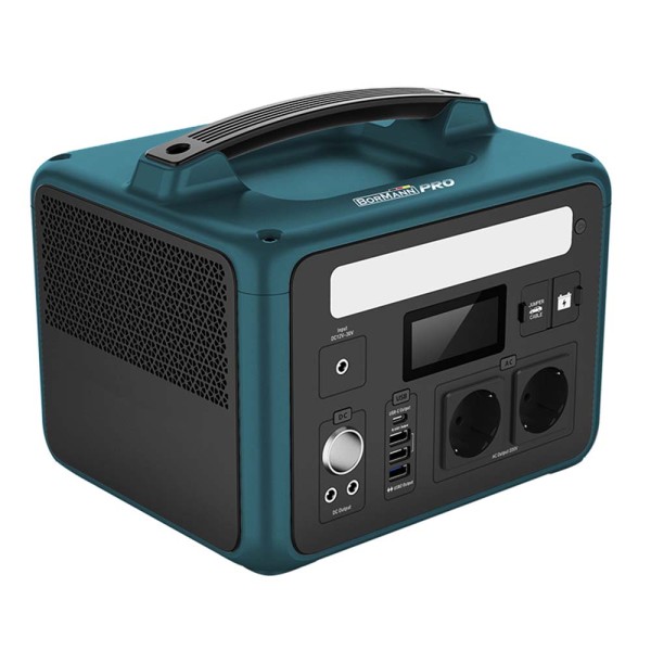 Φορητός Σταθμός Ενέργειας 600W 640Wh 200000mAh 12V/24V AC DC TYPE C USB-A LiFePO4 BBC5060 Bormann Pro (079743)