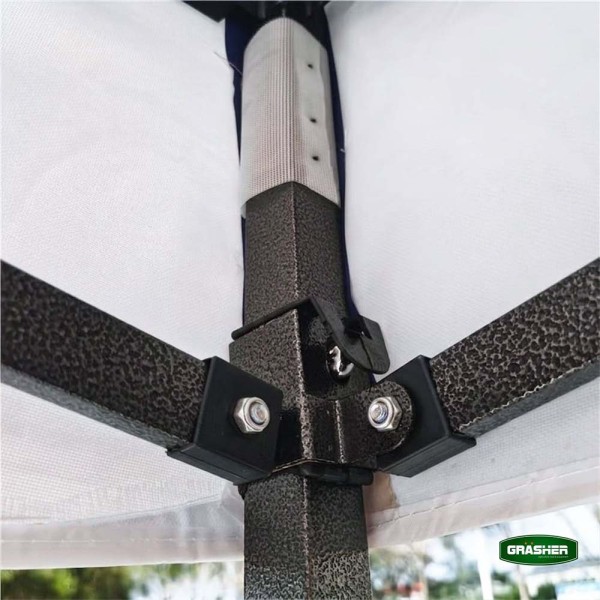 Πτυσσόμενο Κιόσκι Κήπου 3x4,5m Λευκό 420D TGL4435 GRASHER (104232)