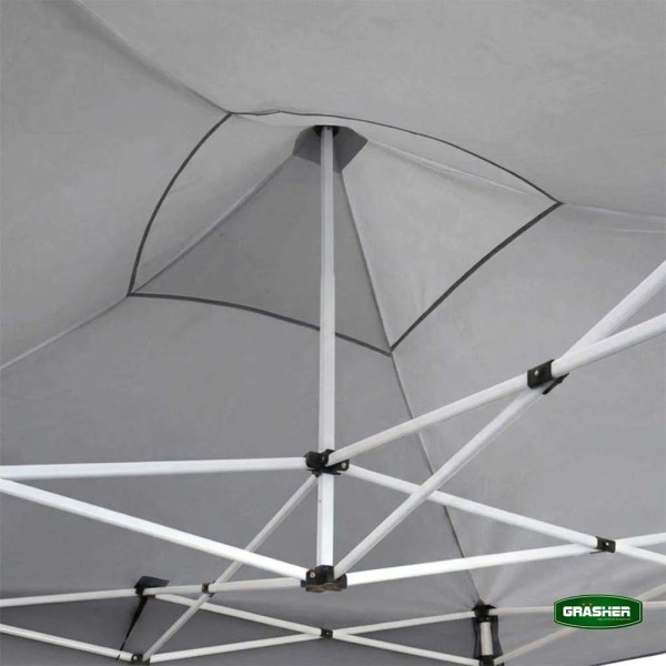 Πτυσσόμενο Κιόσκι Κήπου 3x4,5m Γκρί 800D TGH4438 GRASHER (104240)