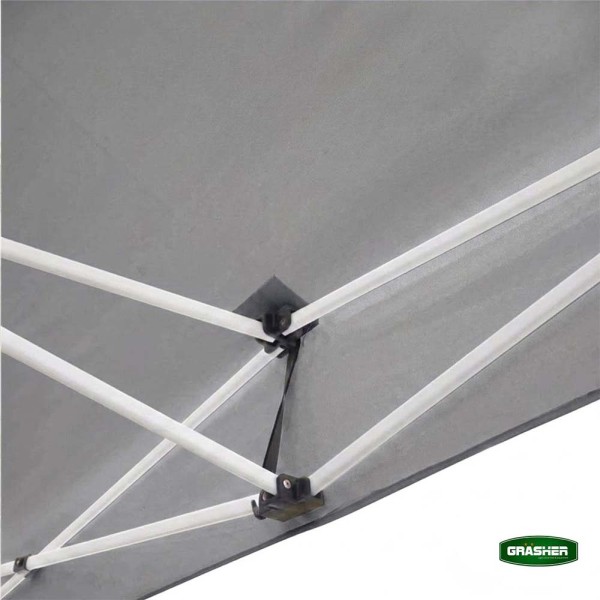Πτυσσόμενο Κιόσκι Κήπου 3x4,5m Γκρί 800D TGH4438 GRASHER (104240)