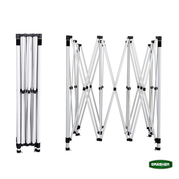 Πτυσσόμενο Κιόσκι Κήπου 3x4,5m Γκρί 800D TGH4438 GRASHER (104240)