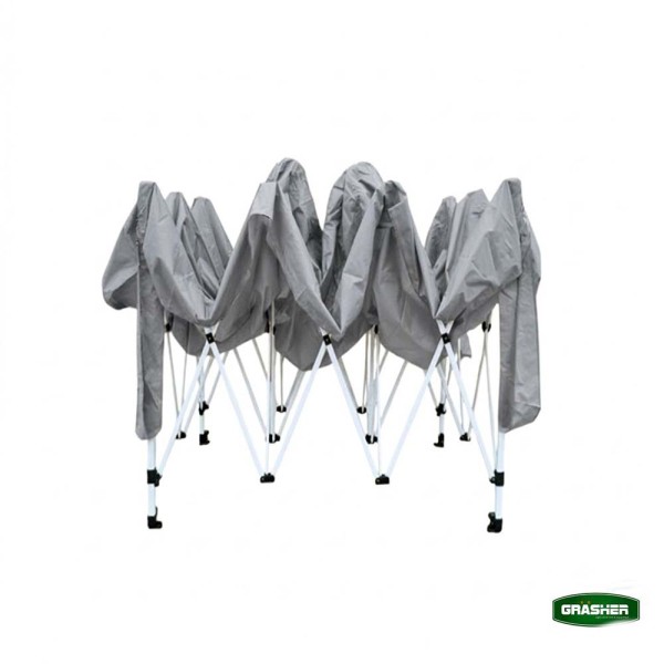 Πτυσσόμενο Κιόσκι Κήπου 3x4,5m Γκρί 800D TGH4438 GRASHER (104240)