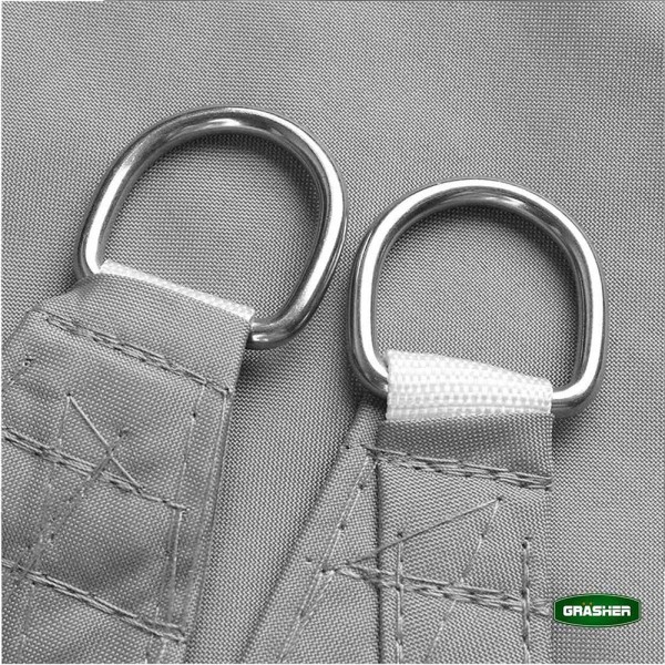 Πανί Σκίασης Oxford Αδιάβροχο Ορθογώνιο 180gr/m² Γκρί 4x6m Με Κρίκους GRASHER (104121)