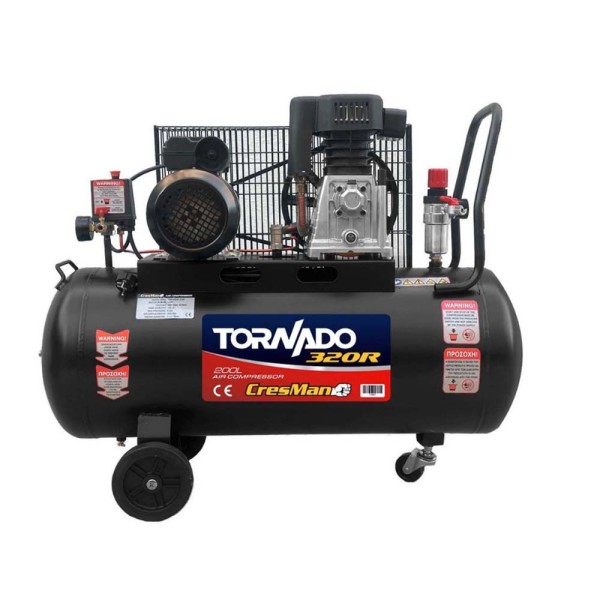 Κομπρεσέρ Αέρος Tornado 320r 200l 4.0hp Cresman (11841)