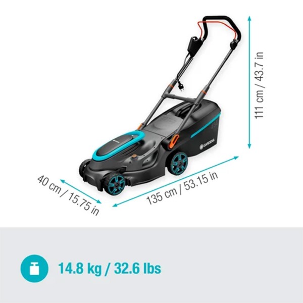 Ηλεκτρική Χλοοκοπτική Μηχανή 1800W PowerMax 37/1800 Gardena (14637-20)