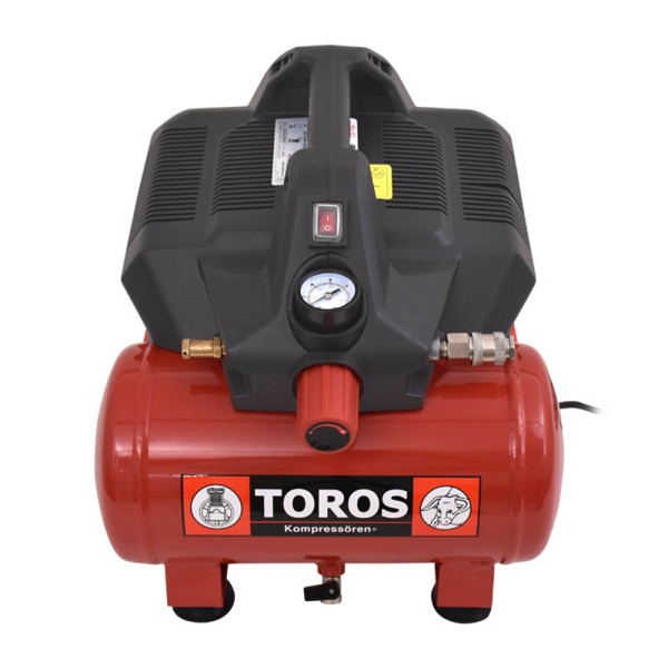 Αεροσυμπιεστής Μονομπλόκ Oil Free Silent 1Hp 6L TOROS (602046)