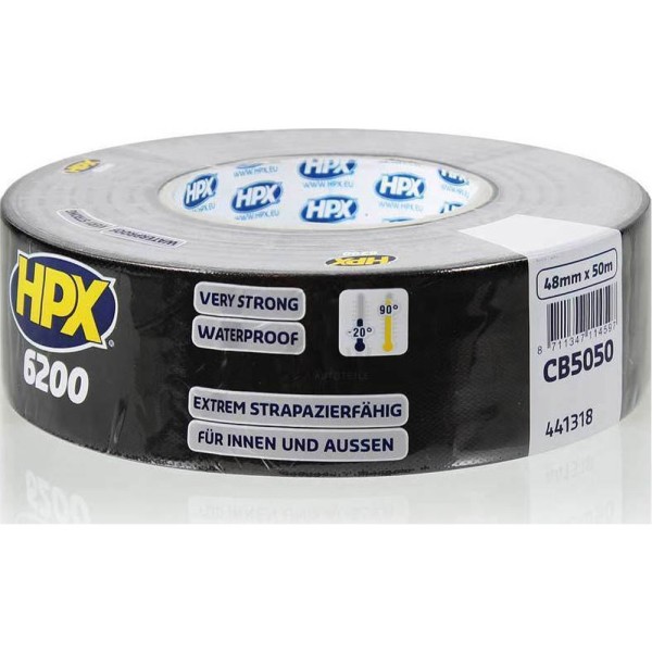 Υφασμάτινη Ταινία Μαύρη 48mm X 25m HPX6200