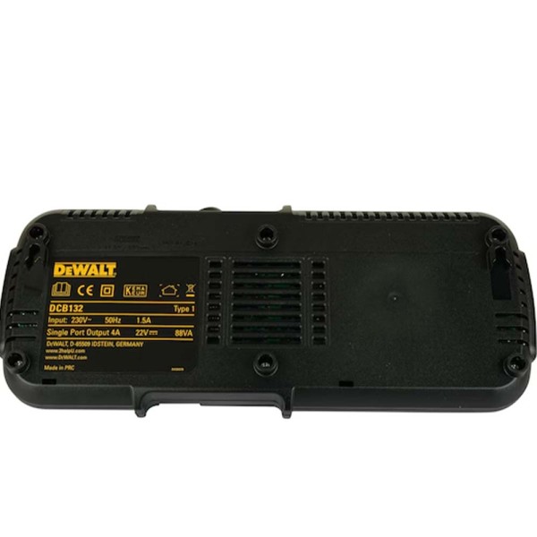 Φορτιστής Διπλής Θύρας XR Flexvolt 10.8V-18V Dewalt (DCB132-QW)