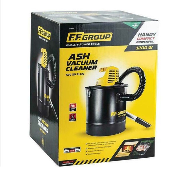 Ηλεκτρική Σκούπα Στάχτης AVC-20-PLUS 1200W με Κάδο 20lt  FF GROUP (43498)