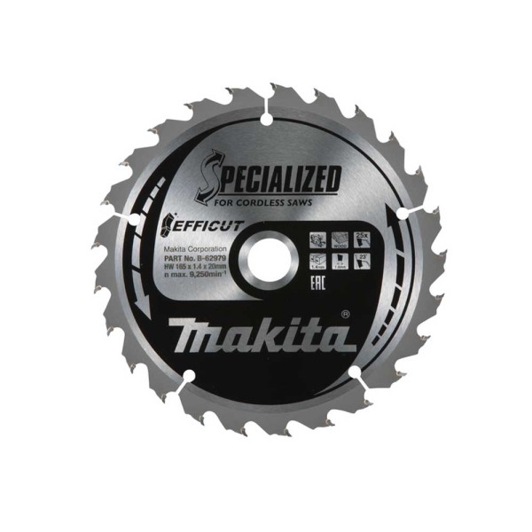 Δίσκος Efficut T.C.T 165 x 20 mm 25 T Makita (B-62985)