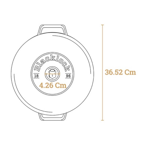 Τηγάνι Blacklock 3.7Lt 30.48εκ Lodge (BL17BR)