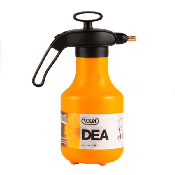 Ψεκαστήρας Προσυμπίεσης 2Lt Volpi Originale DEA με Ορειχάλκινο Ακροφύσιο & Σύστημα REVERSE (4470R-ORANGE)