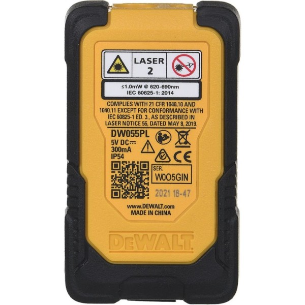 Μετρητής Αποστάσεων Laser 16m DeWalt (DW055PL-XJ)