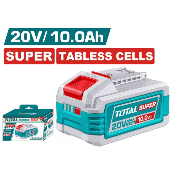 Μπαταρία Λιθίου 20V 10Ah Super Tebless Cells Total (TFBLI2075)
