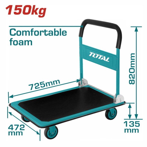 Πλατφόρμα Μεταφοράς Πτυσσόμενη 150Kg Total (THTHP11502)