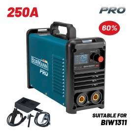 Ηλεκτροκόλληση Inverter Απόδοση 250Α/60% Ψηφ.Οθόνης Μεγ.Ηλεκτρόδιο 5mm BIW2250 Bormann Pro (061984)