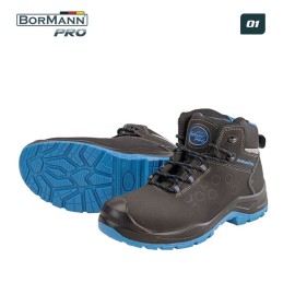 Μποτάκι Εργασίας O1 LG SR Madera Nubuck Μαύρο BORMANN Pro Νο40-46