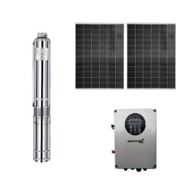 Αντλία Νερού 3'' με Φωτοβολταικό 48V 400W Mέγιστο Μανομετρικό 55m Σετ 2 Πάνελ 700W NP2220 Nakayama Pro (080053)