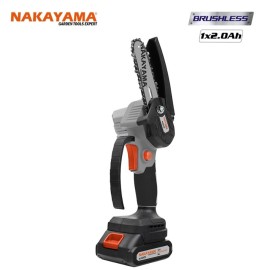 Κλαδευτικό Αλυσοπρίονο Μπαταρίας 21V Brushless Λάμα 10cm 825gr 1x2Ah Li-Ion με Βαλίτσα EC1040 Nakayama (082453) 