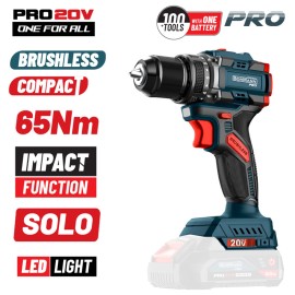 Κρουστικό Δραπανοκατσάβιδο 20V Brushless 65Nm Compact SOLO BBP5400 Bormann Pro (083276)