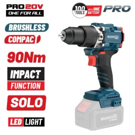 Κρουστικό Δραπανοκατσάβιδο 20V Brushless 90Nm Compact SOLO BBP5325 Bormann Pro (083429)