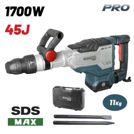 Κατεδαφιστικό Πιστολέτο SDS-MAX 1700W 45J 200-2100bpm Με Βαλίτσα & Καλέμι-Βελόνι BDH3250 Bormann Pro (083498)