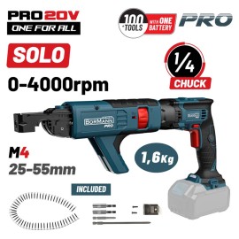 Κατσαβίδι Γυψοσανίδας  Μπαταρίας 20V Li-ion Solo BBP5155 Bormann Pro (084730)