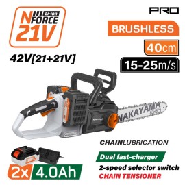 Κλαδευτικό Αλυσοπρίονο Μπαταρίας 42V 2X4Ah EC1711X44 Brushless 40cm Nakayama Pro (085294)