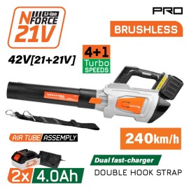 Φυσητήρας Mπαταρίας Brushless 42V Li-Ion 2x4.0Ah 240km/h EC1719X44 Nakayama Pro (085331)