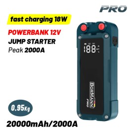 Εκκινητής & Powerbank 20000MAh 2000Α BBC9030  Bormann Pro (085577)