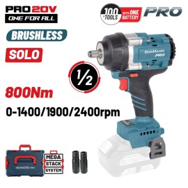 Μπουλονόκλειδο Brushless Μπαταρίας 20V SOLO BBP5387CA ΒORMANN Pro (085621)