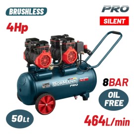 Αεροσυμπιεστής Μονομπλόκ Oil Free 4Hp/50L BAT5013 Bormann (085966)