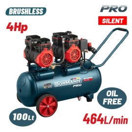 Αεροσυμπιεστής Μονομπλόκ Oil Free 4Hp/100L BAT5017 Bormann (085973)