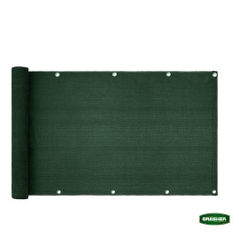 Διαχωριστικό Δίχτυ Μπαλκονιού 160gr/m² Πράσινο 1.20x6m Με Κρίκους GRASHER (103835)