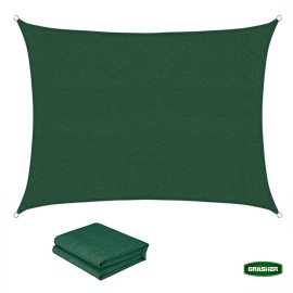 Πανί Σκίασης Τετράγωνο Ε220 180gr/m² Πράσινο 5x5m Με Κρίκους GRASHER (104151)