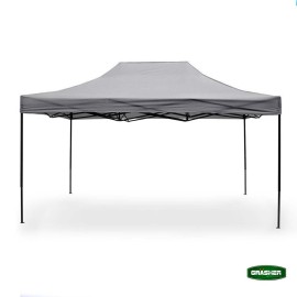  Πτυσσόμενο Κιόσκι Κήπου 3x4,5m Γκρί 420D TGL4438 GRASHER (104233)