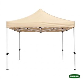 Πτυσσόμενο Κιόσκι Κήπου 3x3m Μπέζ 800D TGH3437 GRASHER (104236)