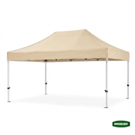 Πτυσσόμενο Κιόσκι Κήπου 3x4,5m Μπέζ 800D TGH4437 GRASHER (104239)