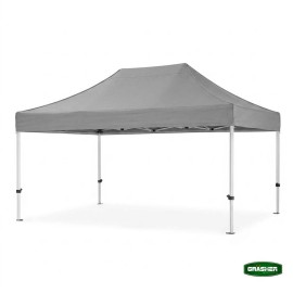 Πτυσσόμενο Κιόσκι Κήπου 3x4,5m Γκρί 800D TGH4438 GRASHER (104240)