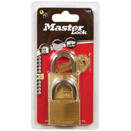 ΣΕΤ 2 Λουκέτα Μπρούτζινα 30mm με Ίδιο Κλειδί 130EURT MASTERLOCK (130230112)