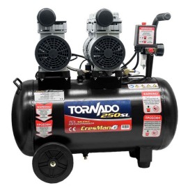 Κομπρεσέρ αέρος αθόρυβο Τornado 250sl 50l 2hp Cresman (12352)
