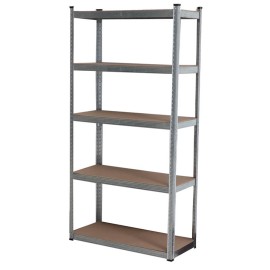 Ραφιέρα Γαλβανιζέ Με 5 Ράφια MDF 265kg/Ράφι Bormann Elite BSR3100 (029199)